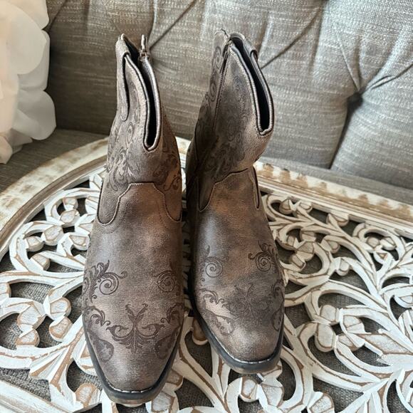 Roper Short Western Cowboy Boots Women’s 10 - Picture 3 of 9